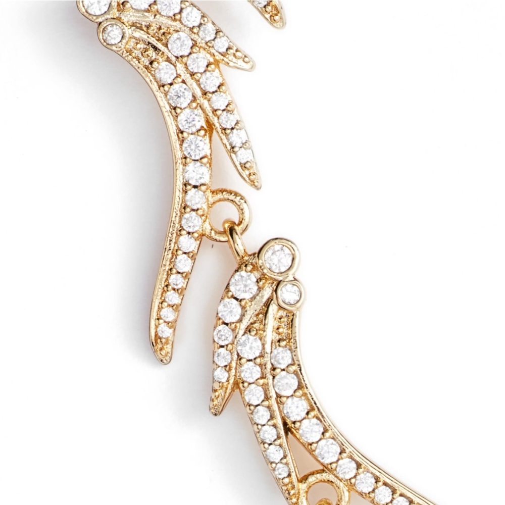 New Kendra Scott 14K Gold Luxe Pave CZ Collar Necklace! NWT - Picture 7 of 7